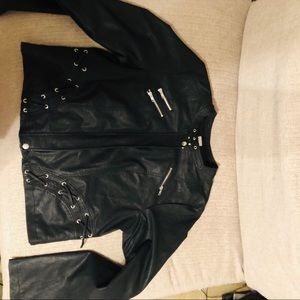Black biker jacket